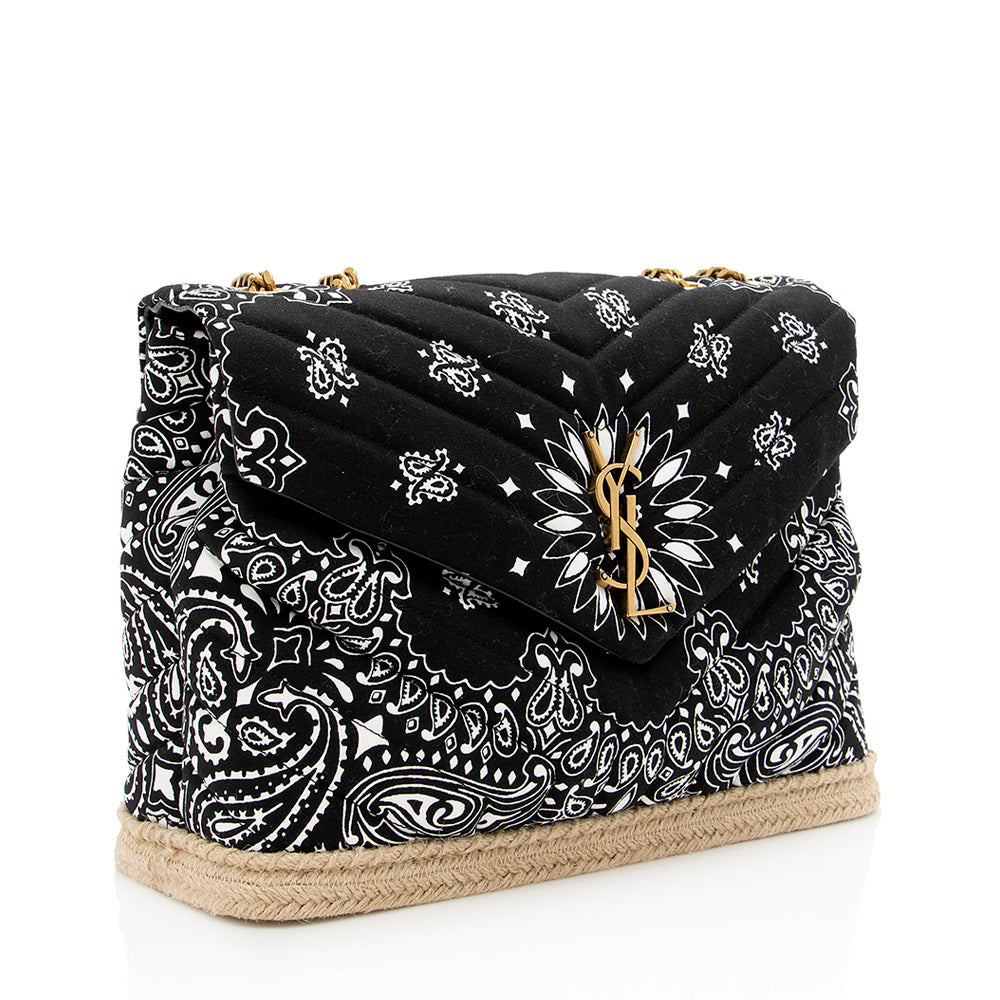 Saint Laurent Bandana Print LouLou Medium Shoulder Bag 14678