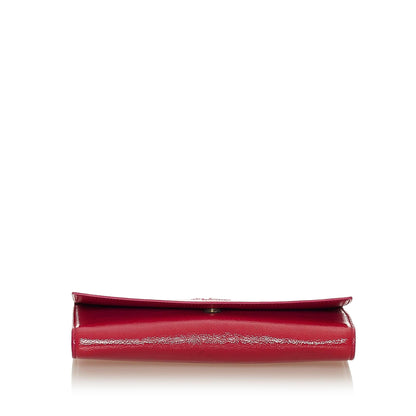 Saint Laurent Belle De Jour Patent Leather Clutch Bag (SHG-28032