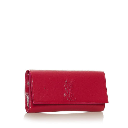 Saint Laurent Belle De Jour Patent Leather Clutch Bag (SHG-28032