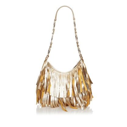 Saint Laurent Boheme Fringe Leather Shoulder Bag (SHG-32747