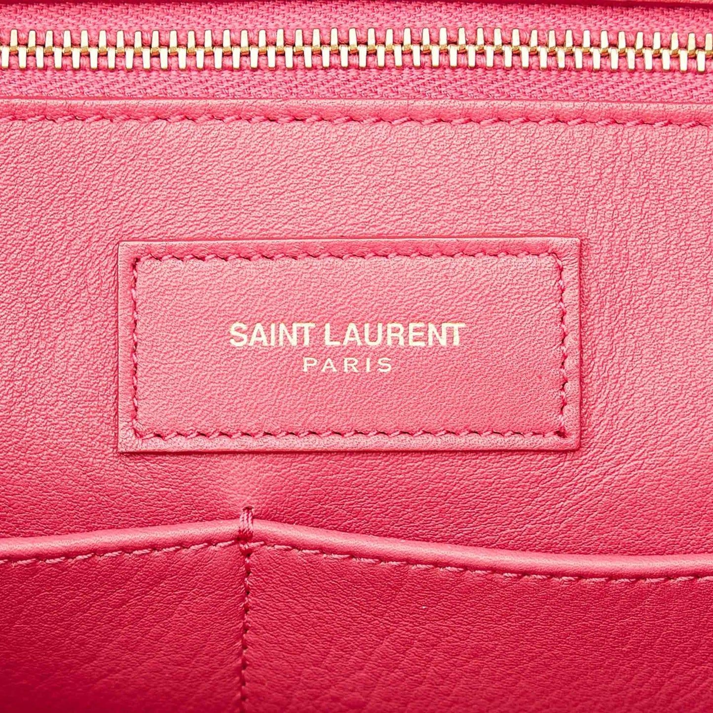 Saint Laurent Cabas Chyc Leather Satchel (SHG-31644