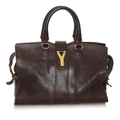 Saint Laurent Cabas Chyc Ligne Leather Satchel (SHG-35799