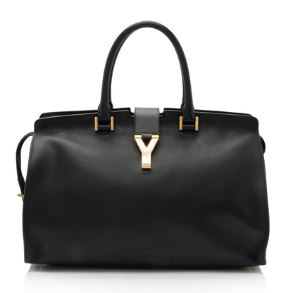 Saint Laurent Calfskin Cabas Chyc Medium Tote vEmkbR