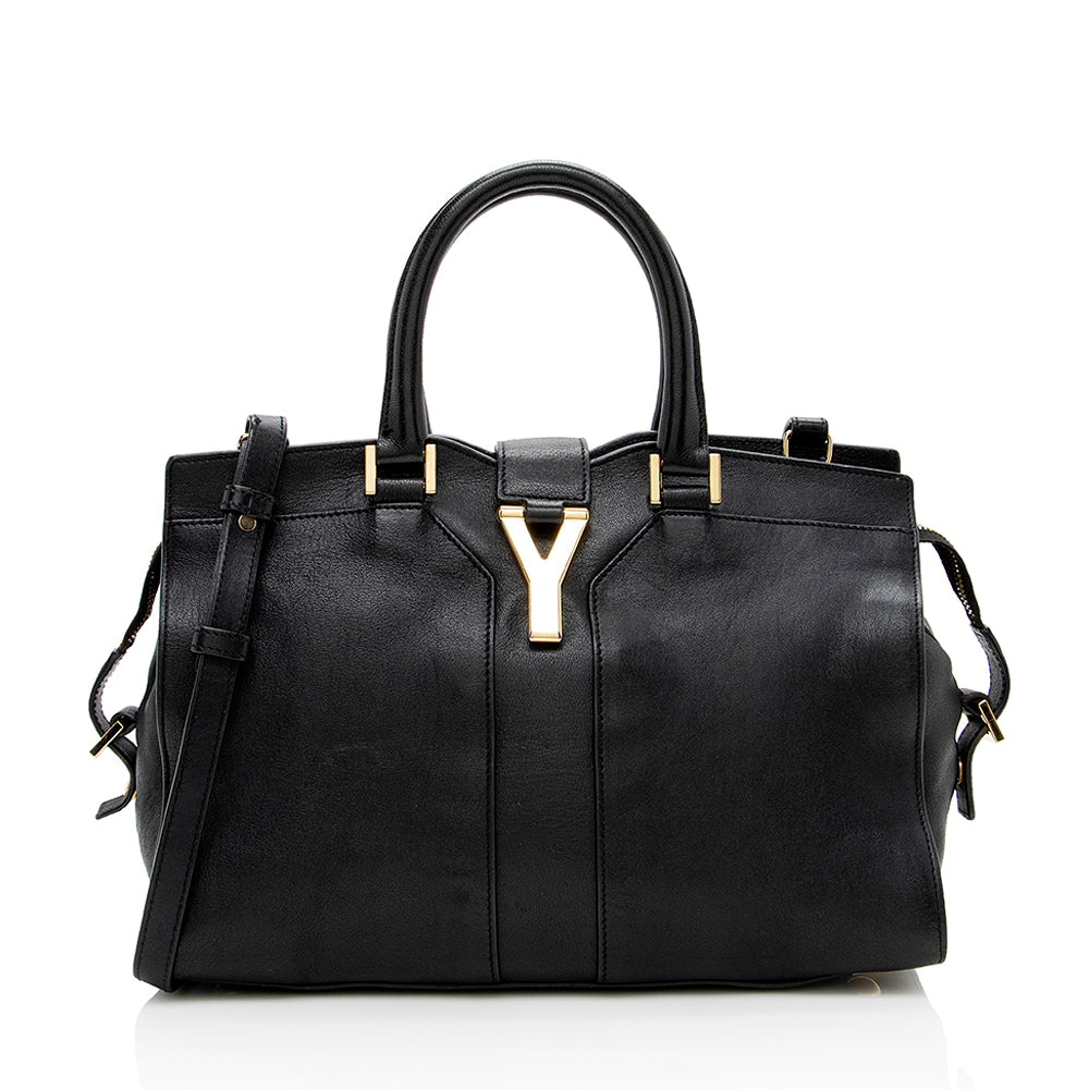 Saint Laurent Calfskin Cabas Chyc Small Tote 15965