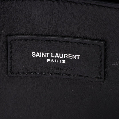 Saint Laurent Calfskin Croc Embossed West Hollywood Flap Bag 17898