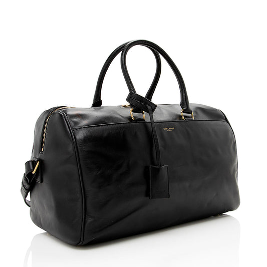 Saint Laurent Calfskin Duffle 12 Satchel 14163