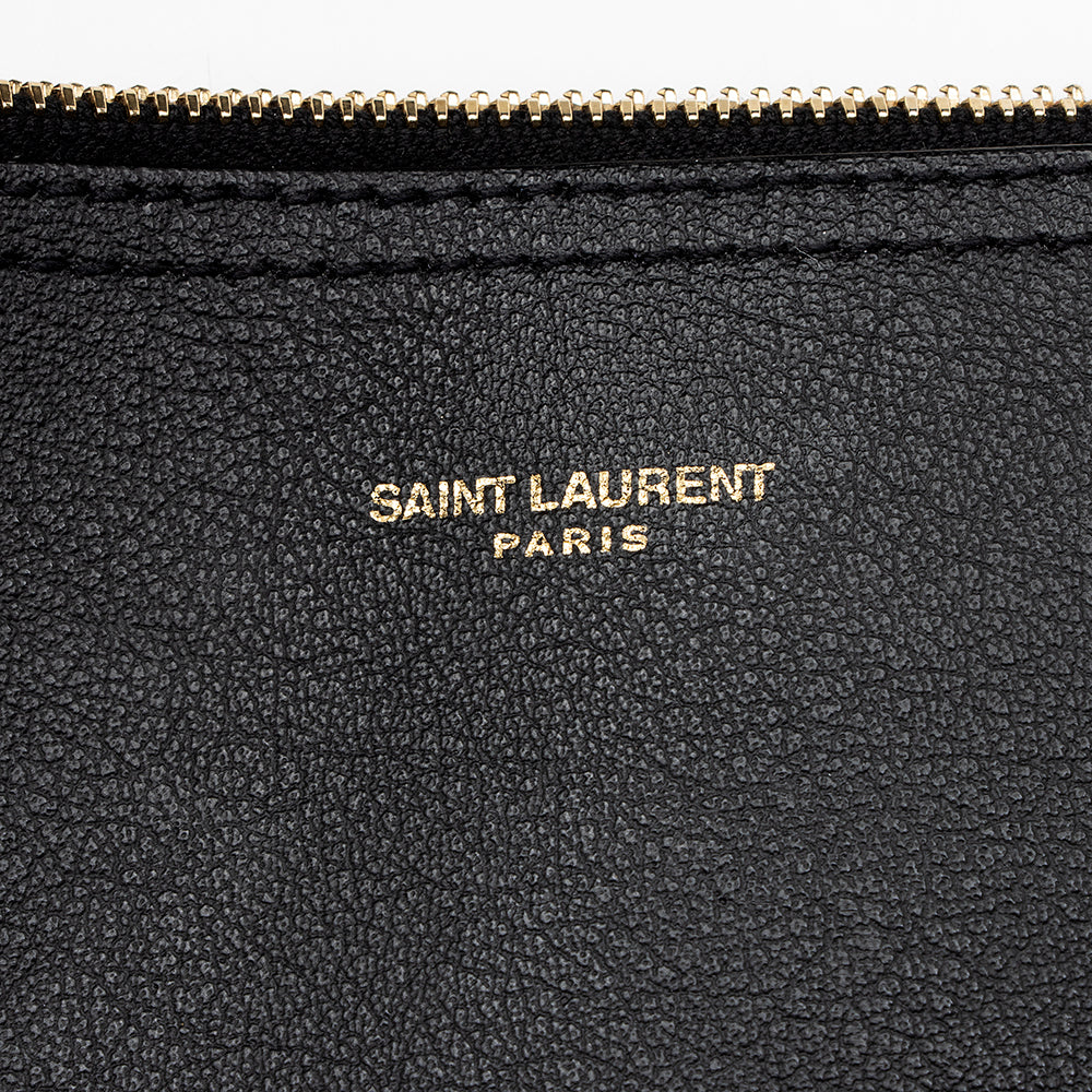 Saint Laurent Calfskin Large Shopping Tote 18421