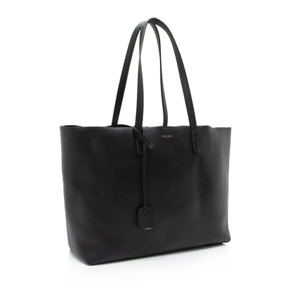 Saint Laurent Calfskin Large Shopping Tote 23053