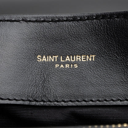 Saint Laurent Calfskin Matelasse Monogram LouLou Chain Large Shoulder Bag 22169