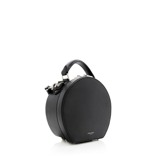 Saint Laurent Calfskin Mica Medium Hat Box Bag 19830