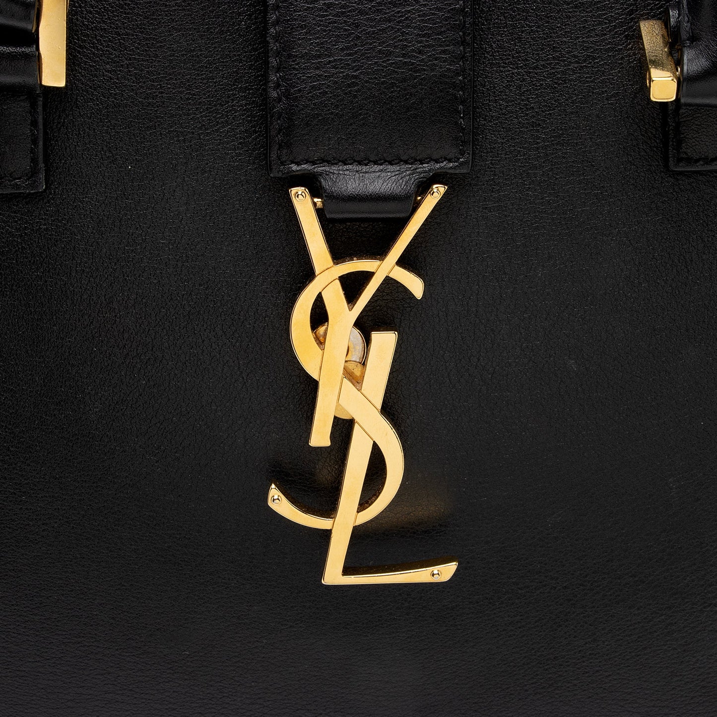 Saint Laurent Calfskin Monogram Baby Cabas Tote aWaDWU