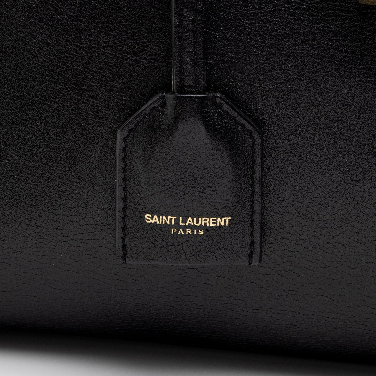 Saint Laurent Calfskin Monogram Baby Cabas Tote aWaDWU