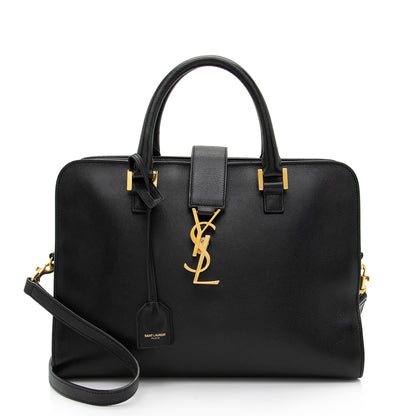 Saint Laurent Calfskin Monogram Baby Cabas Tote aWaDWU