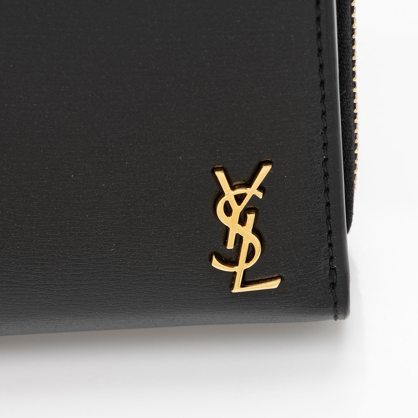 Saint Laurent Calfskin Monogram Compact Zip Around Wallet p3n5HY