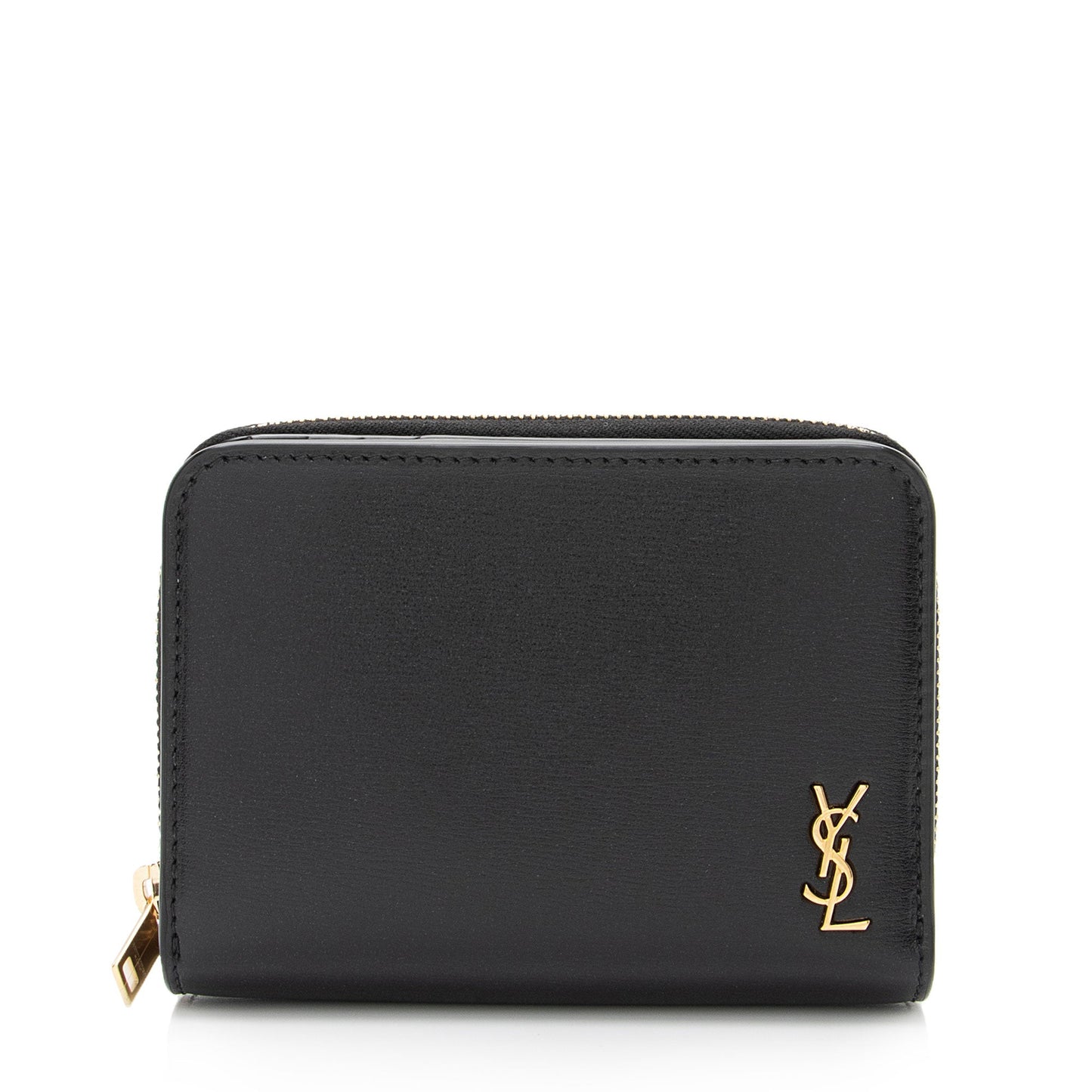 Saint Laurent Calfskin Monogram Compact Zip Around Wallet p3n5HY