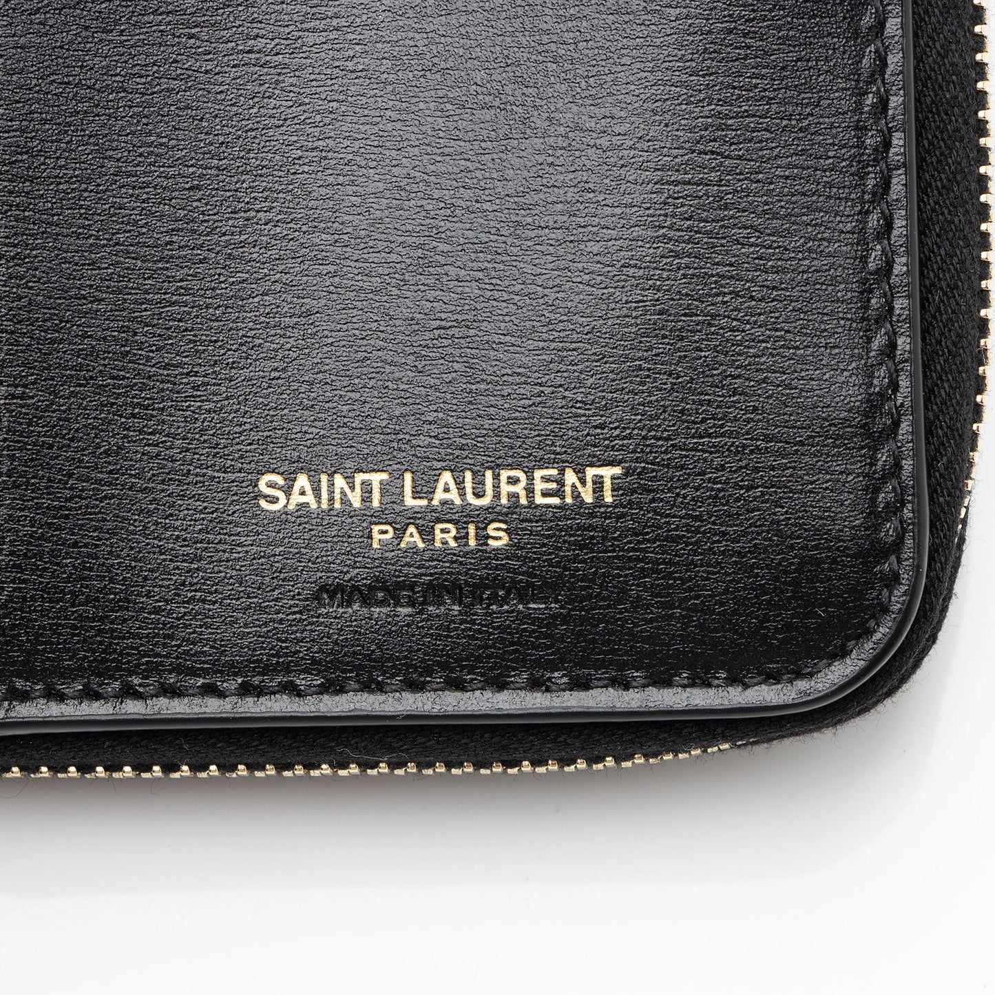 Saint Laurent Calfskin Monogram Compact Zip Around Wallet p3n5HY