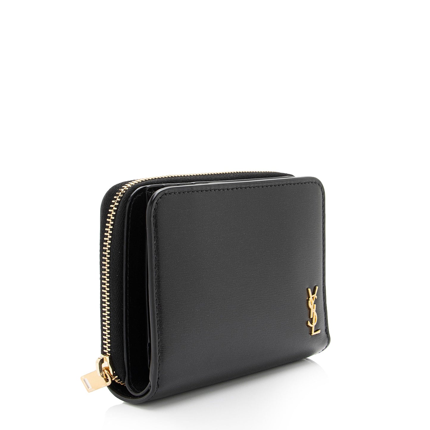 Saint Laurent Calfskin Monogram Compact Zip Around Wallet p3n5HY