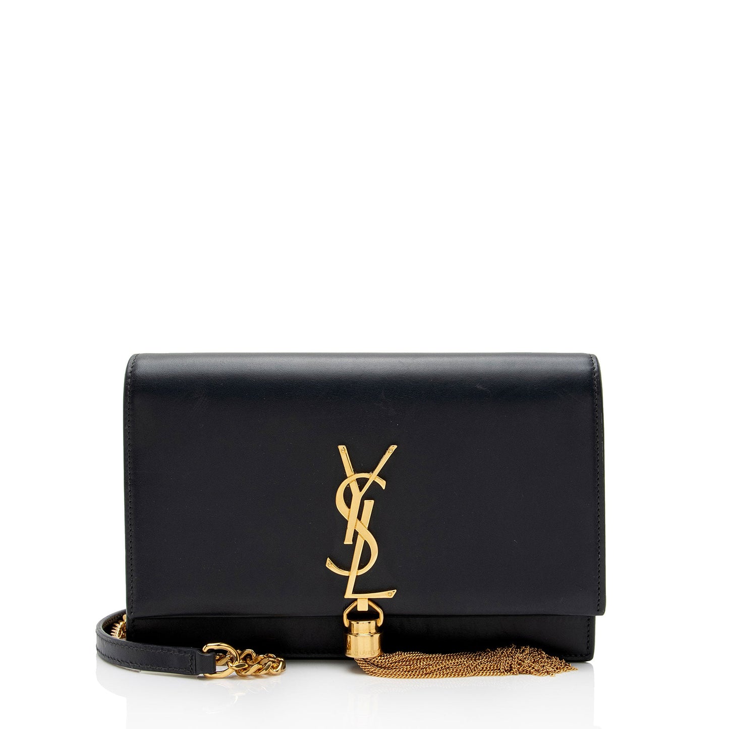 Saint Laurent Calfskin Monogram Kate Tassel Chain Wallet GJz8iT