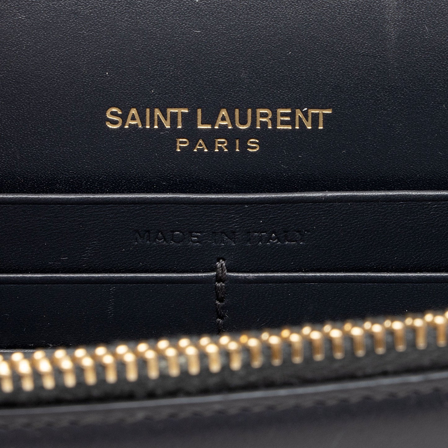 Saint Laurent Calfskin Monogram Kate Tassel Chain Wallet GJz8iT