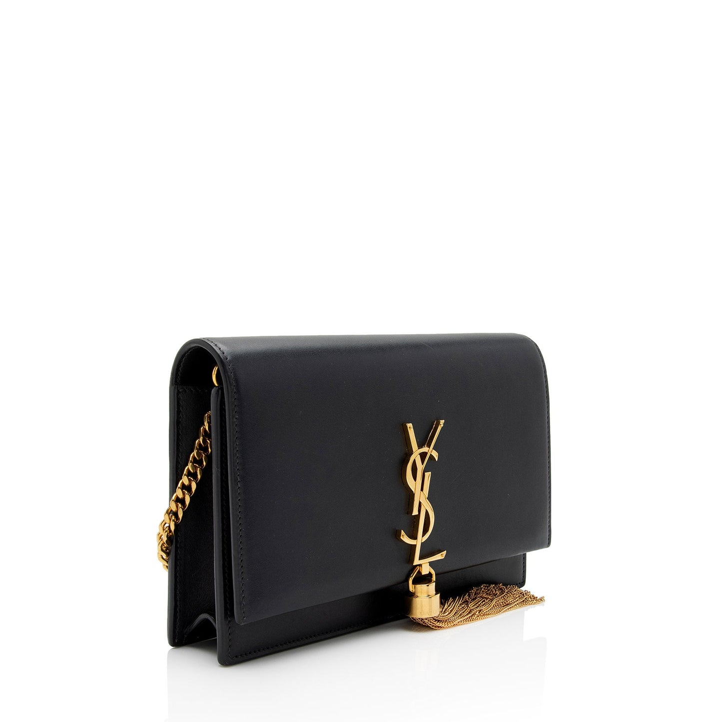 Saint Laurent Calfskin Monogram Kate Tassel Chain Wallet GJz8iT