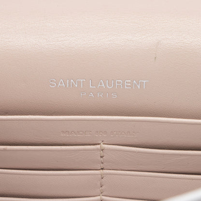 Saint Laurent Calfskin Monogram Kate Tassel Chain Wallet S5TMWe