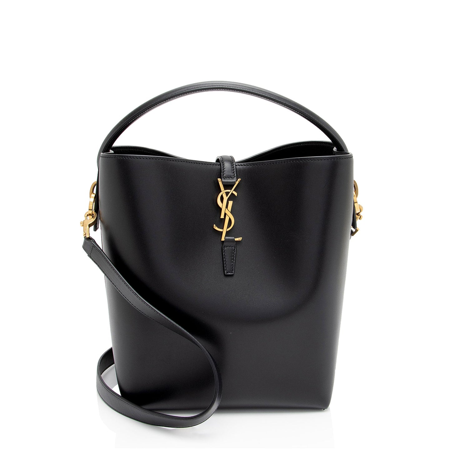 Saint Laurent Calfskin Monogram Le 37 Bucket Bag U75VCF