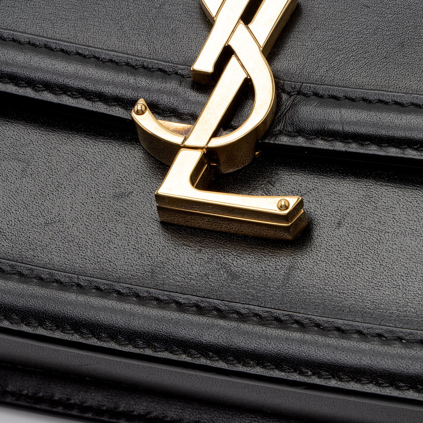 Saint Laurent Calfskin Monogram Solferino Small Shoulder Bag 3U