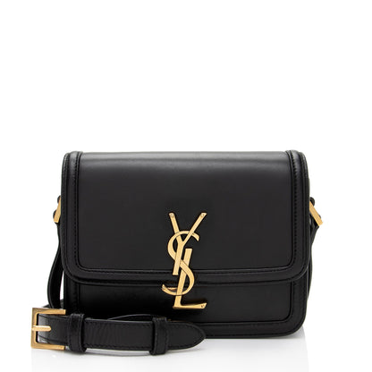 Saint Laurent Calfskin Monogram Solferino Small Shoulder Bag 3U