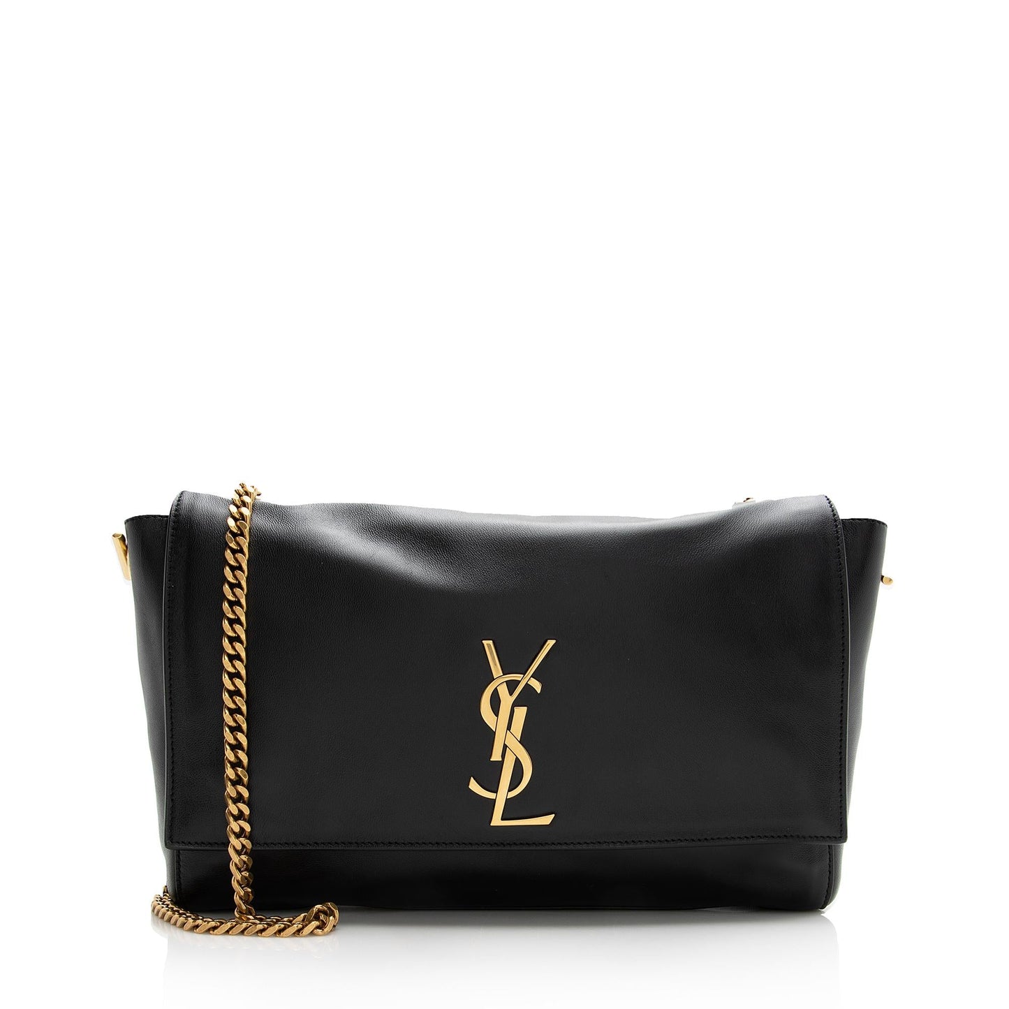 Saint Laurent Calfskin Suede Monogram Kate Reversible Chain Medium Shoulder Bag 22497