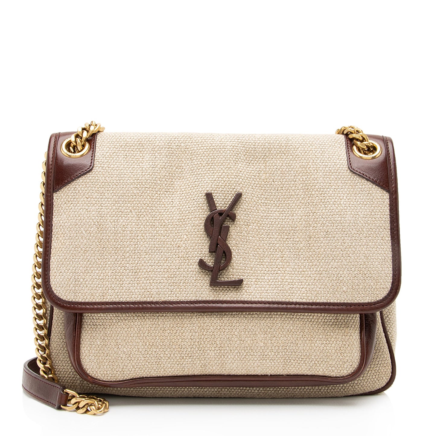 Saint Laurent Canvas Monogram Niki Medium Shoulder Bag 23610