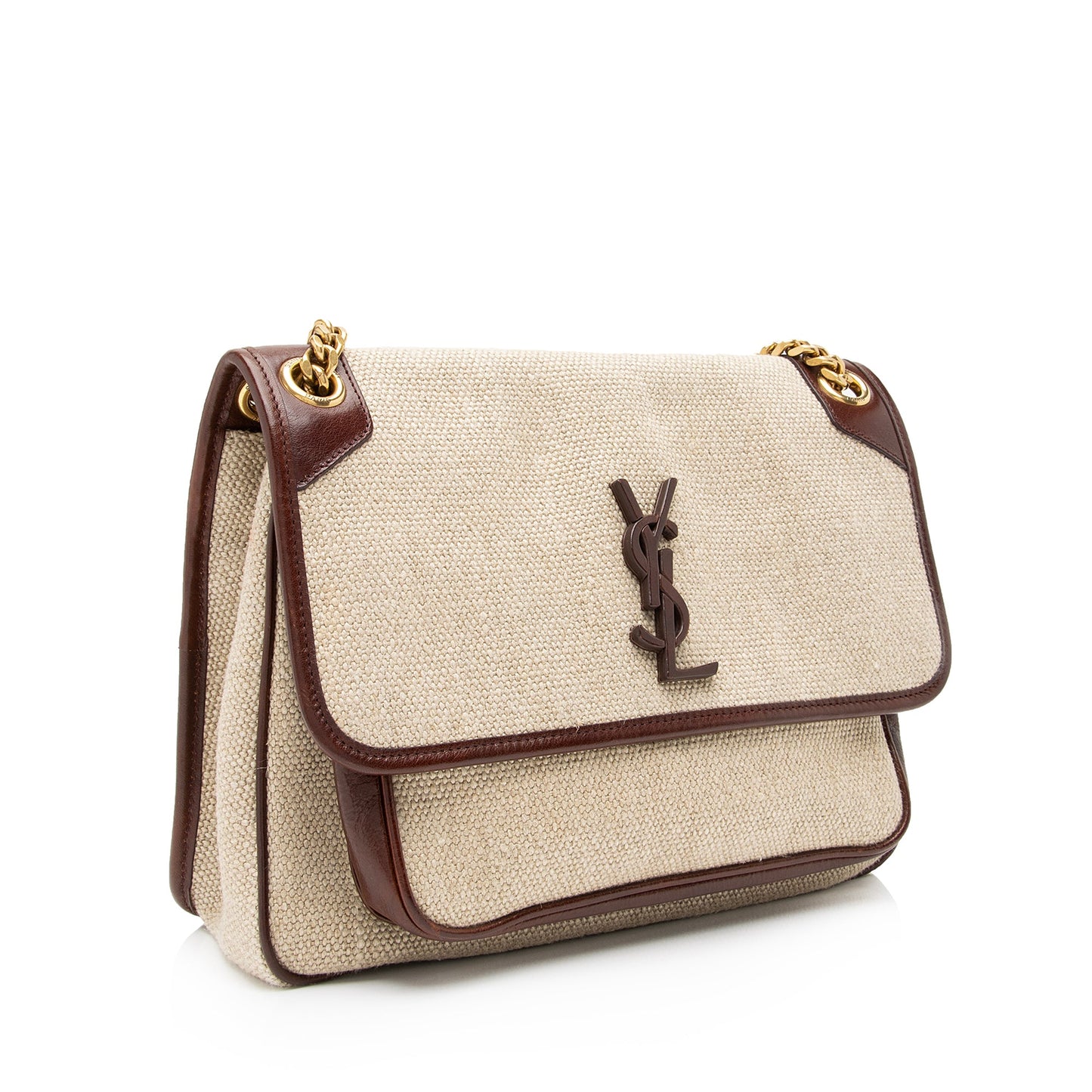 Saint Laurent Canvas Monogram Niki Medium Shoulder Bag 23610