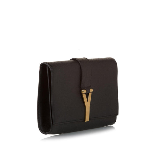 Saint Laurent Chyc Ligne Leather Clutch Bag (SHG-33674