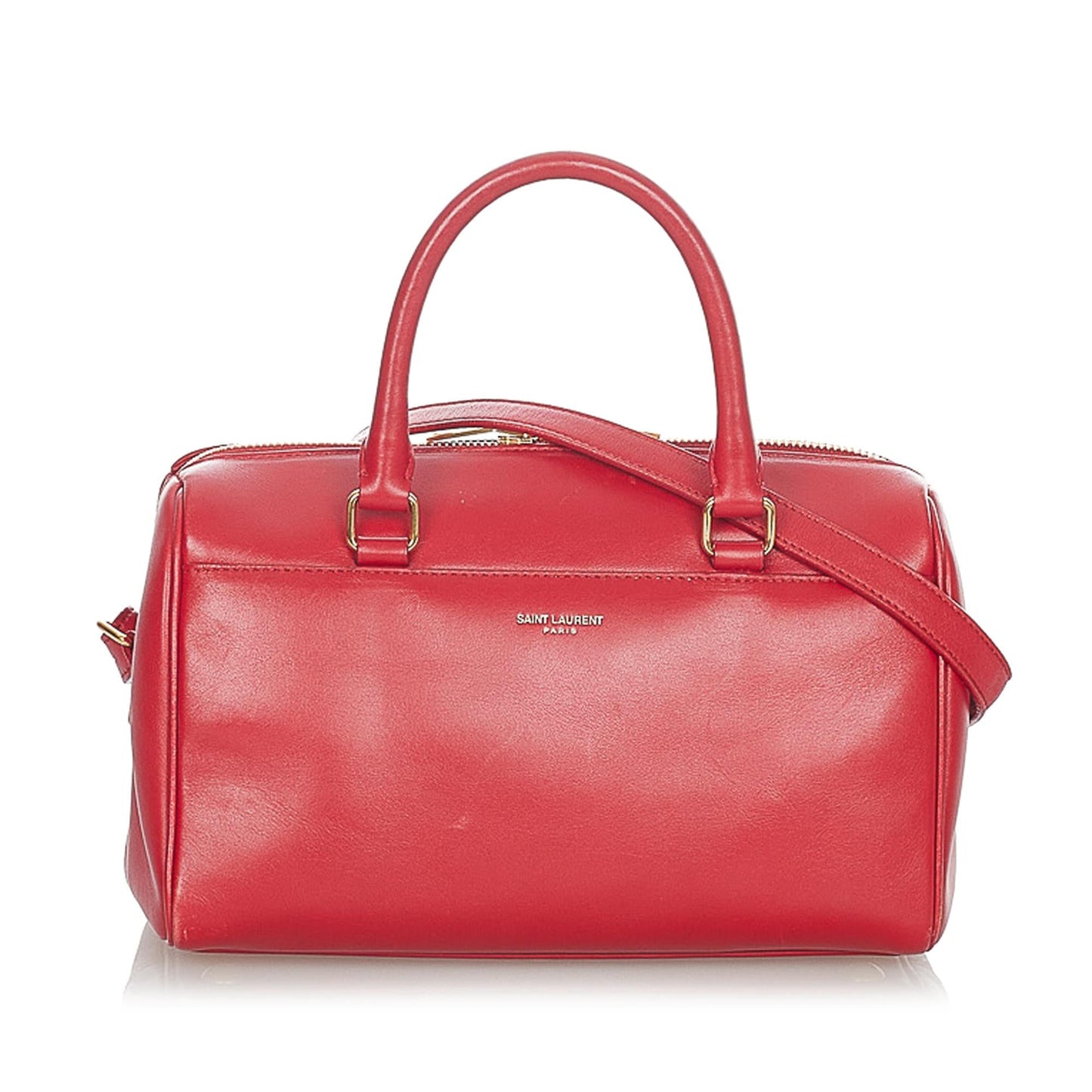 Saint Laurent Classic Baby Duffle Leather Satchel (SHG-23660