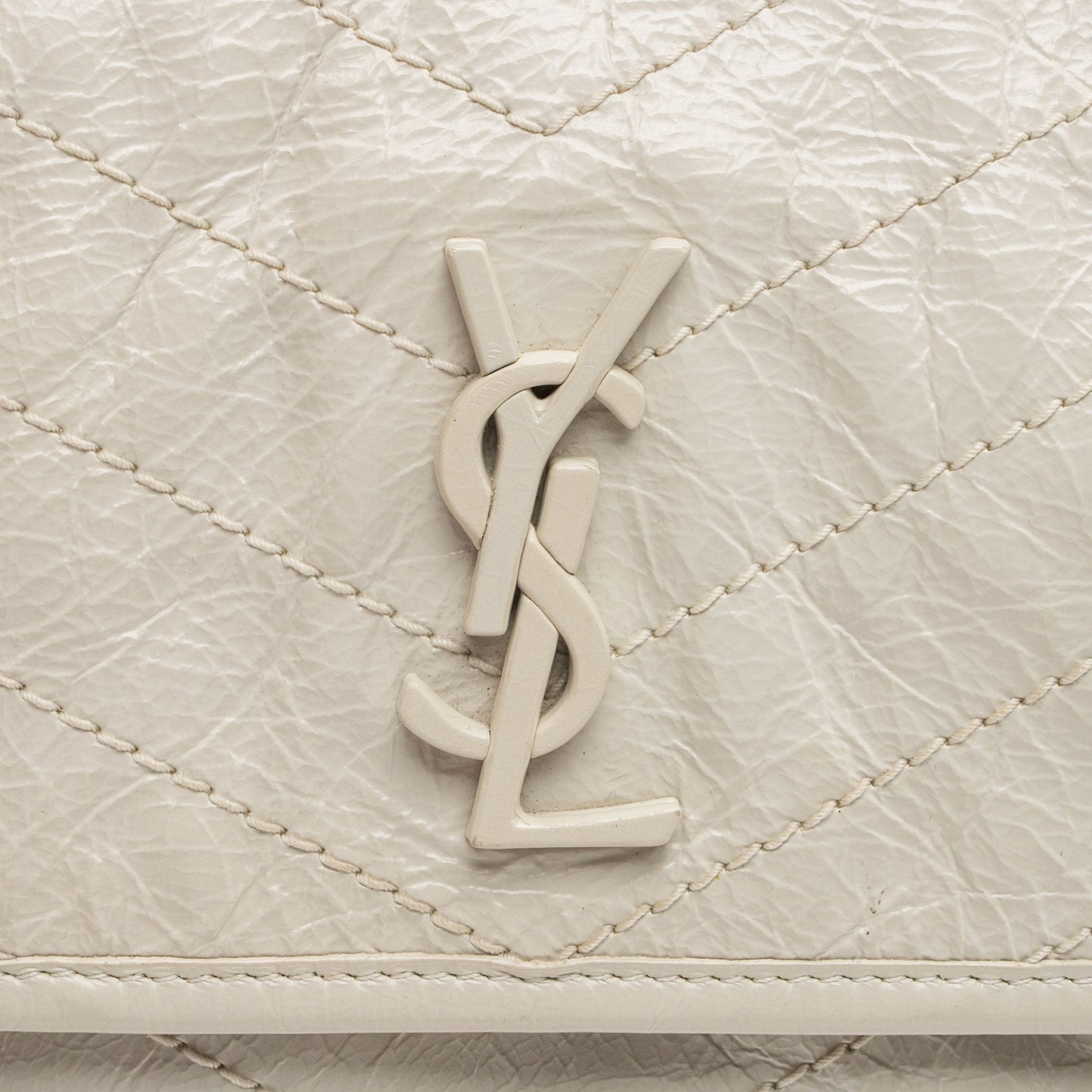 Saint Laurent Crinkled Calfskin Monogram Niki Baby Shoulder Bag 6jT1UC