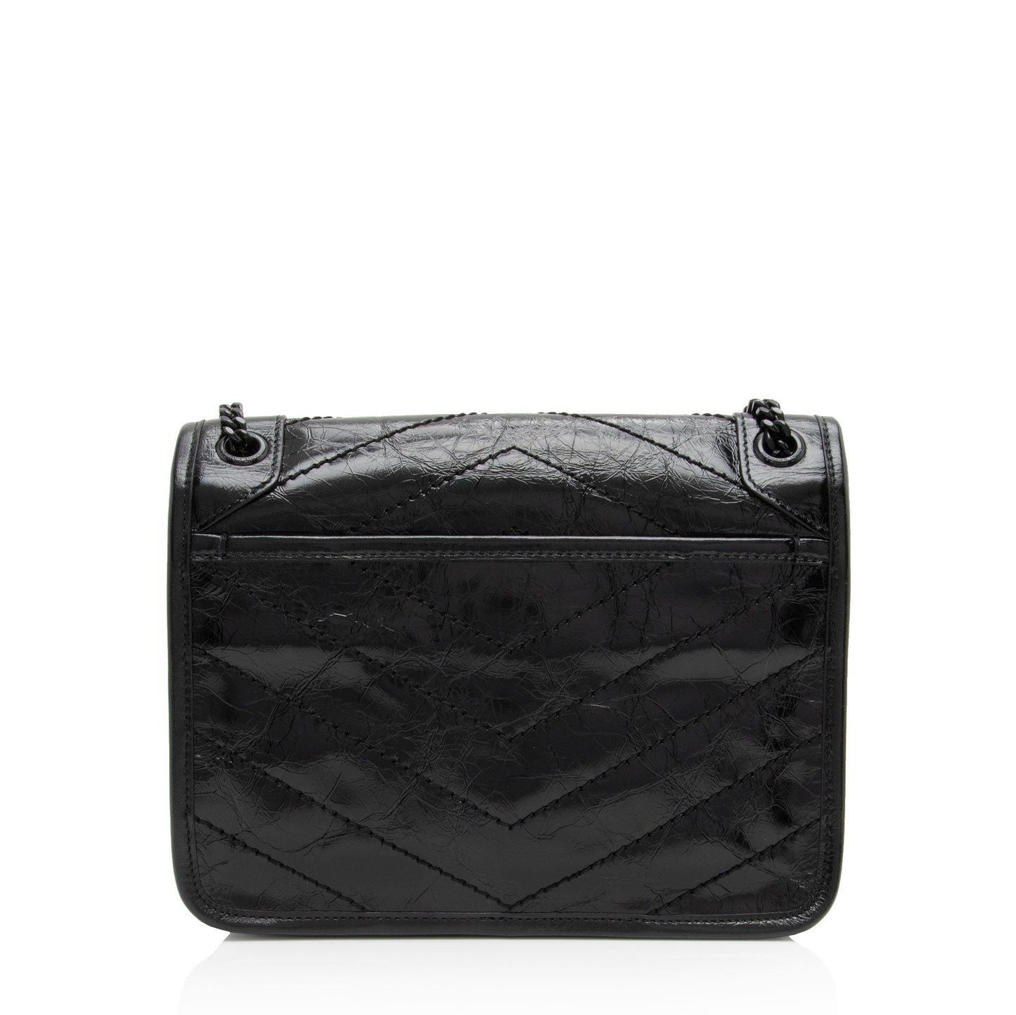 Saint Laurent Crinkled Calfskin Monogram Niki Baby Shoulder Bag BRqPlH