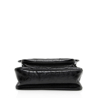 Saint Laurent Crinkled Calfskin Monogram Niki Baby Shoulder Bag BRqPlH