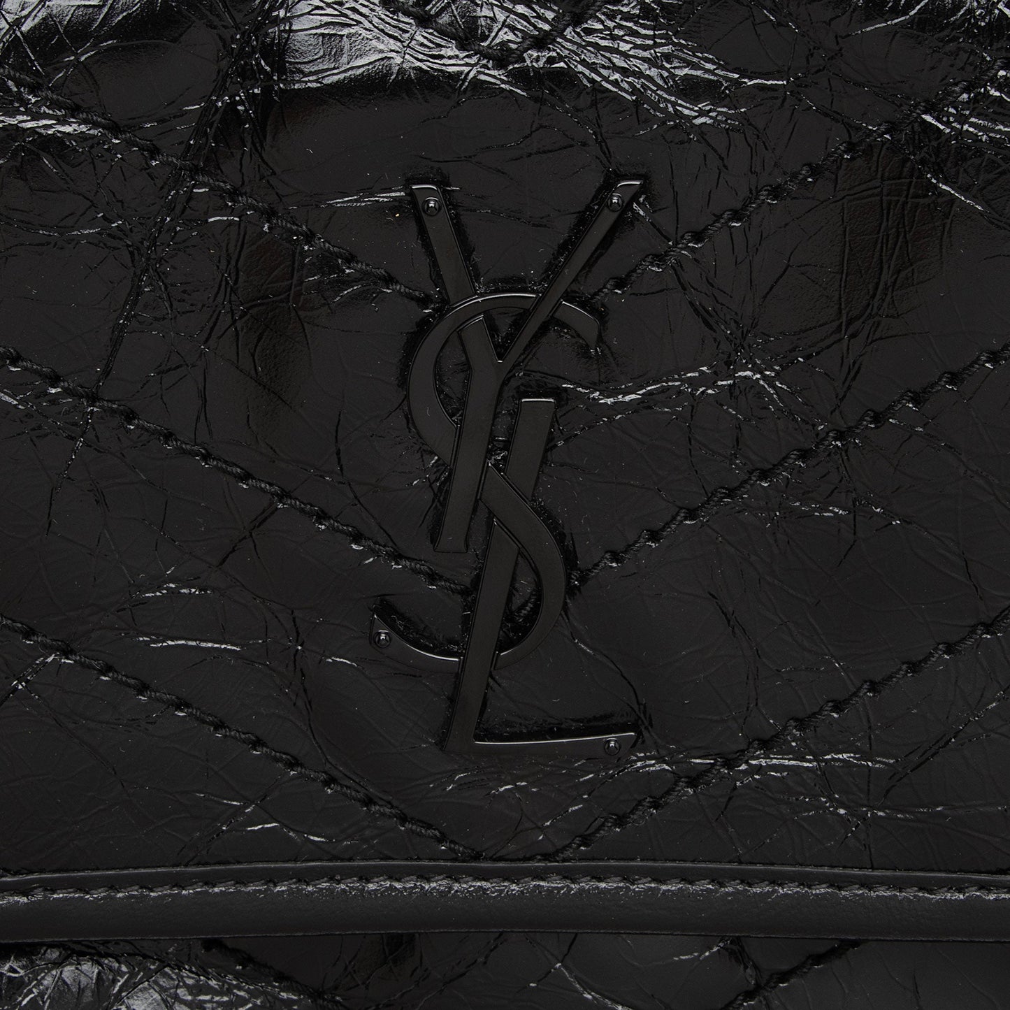 Saint Laurent Crinkled Calfskin Monogram Niki Baby Shoulder Bag BRqPlH