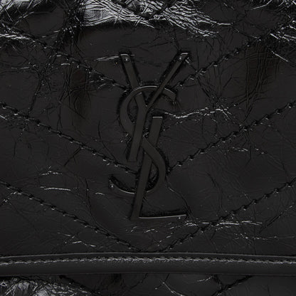 Saint Laurent Crinkled Calfskin Monogram Niki Baby Shoulder Bag BRqPlH