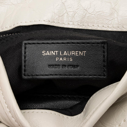 Saint Laurent Crinkled Calfskin Monogram Niki Chain Wallet 23686