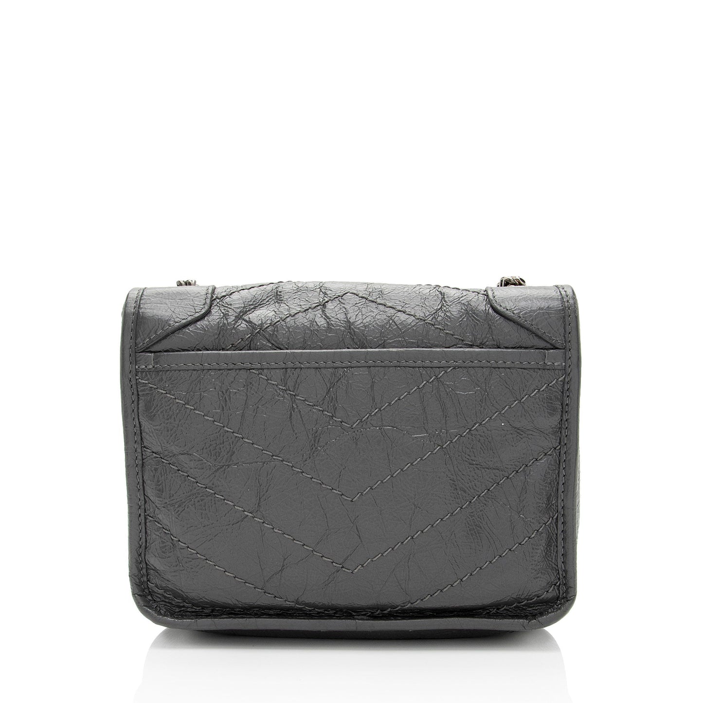 Saint Laurent Crinkled Calfskin Monogram Niki Chain Wallet 9O6DRW