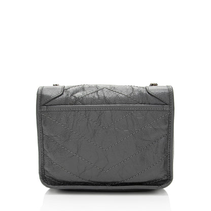 Saint Laurent Crinkled Calfskin Monogram Niki Chain Wallet 9O6DRW