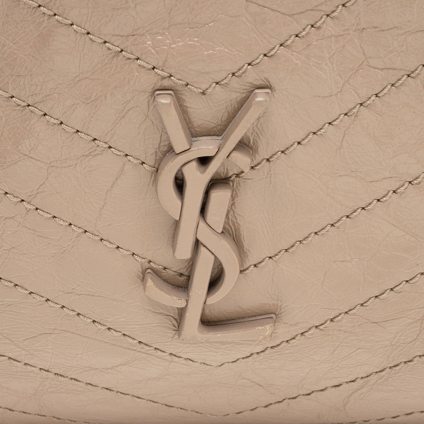 Saint Laurent Crinkled Calfskin Monogram Niki Large Shopping Tote XeDWwD