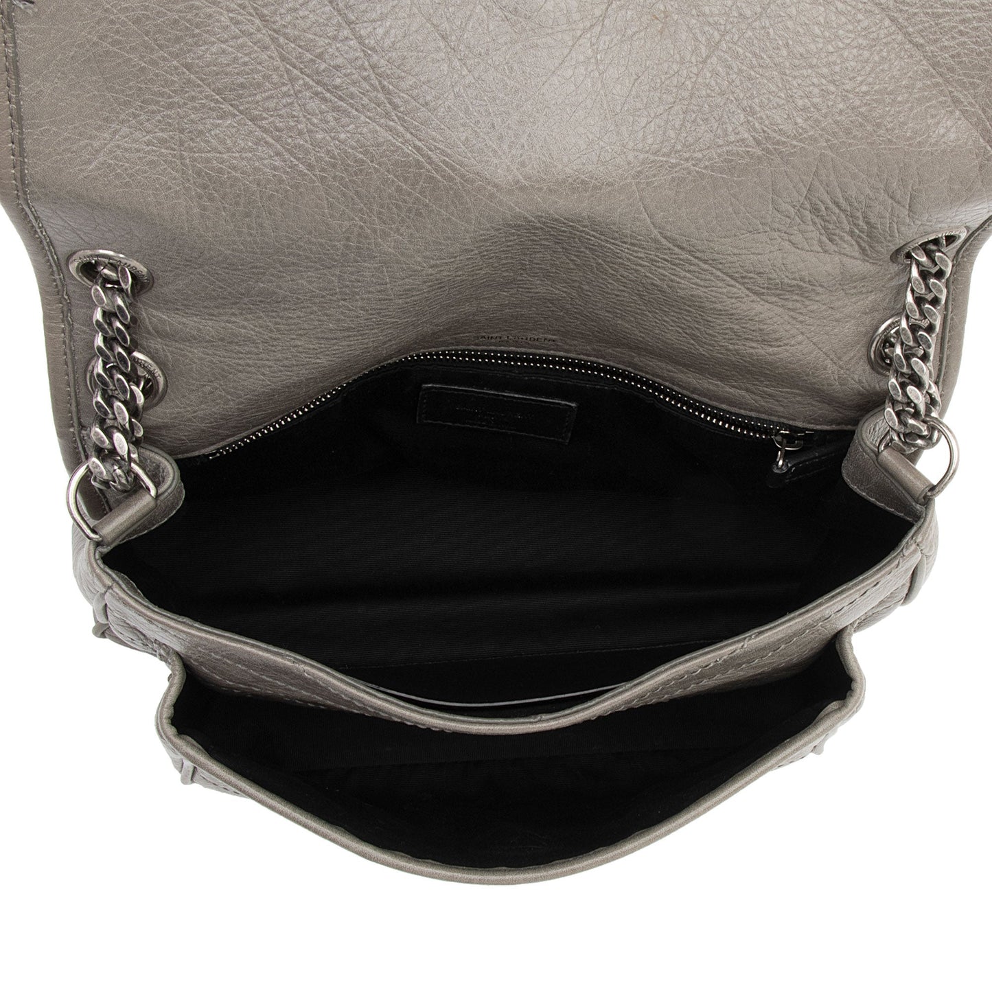 Saint Laurent Crinkled Calfskin Monogram Niki Medium Shoulder Bag BbD05y