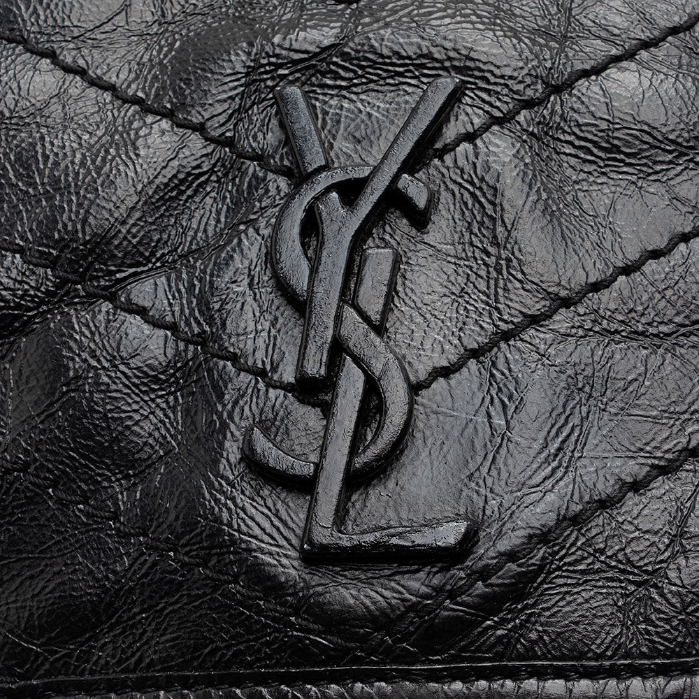 Saint Laurent Crinkled Calfskin Niki Chain Wallet 18521