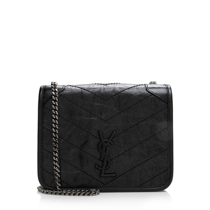 Saint Laurent Crinkled Calfskin Niki Chain Wallet 21363