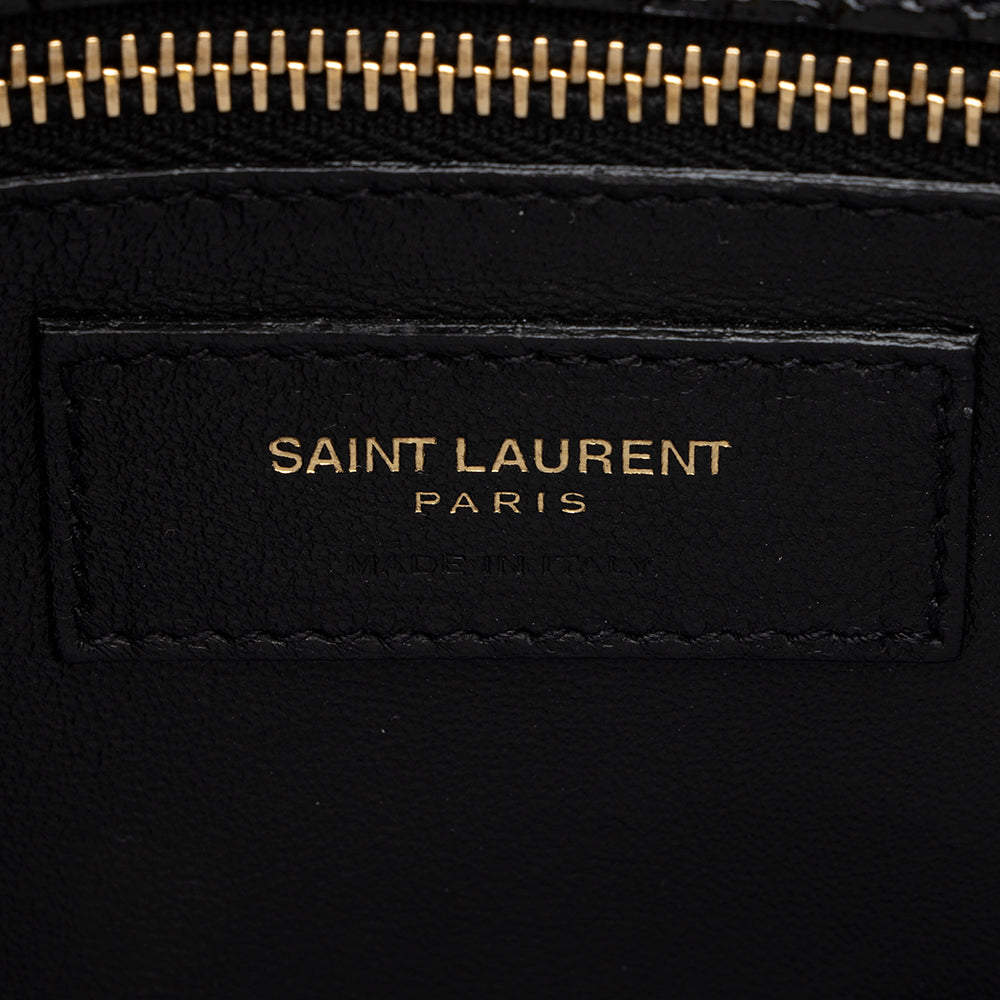 Saint Laurent Croc Embossed Leather Margaux Shoulder Bag 17900