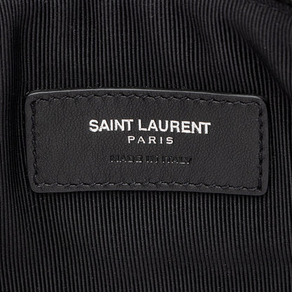 Saint Laurent Croc Embossed Monogram Zip Pouch Wristlet 19209