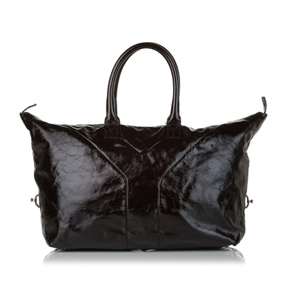 Saint Laurent Easy Y Patent Leather Tote Bag (SHG-31280