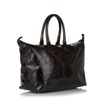 Saint Laurent Easy Y Patent Leather Tote Bag (SHG-31280