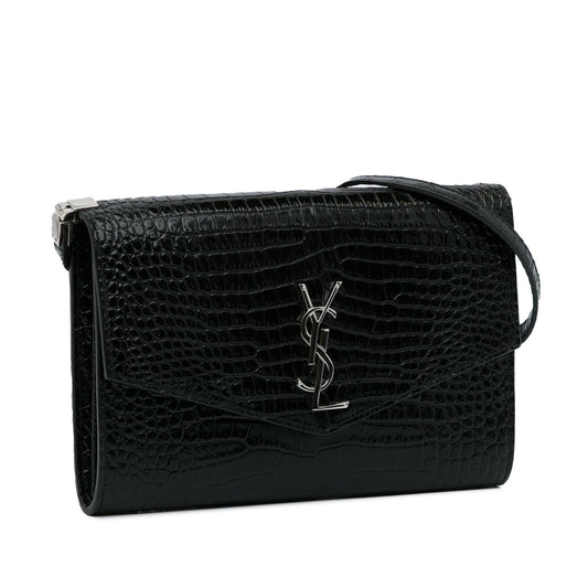 Saint Laurent Embossed Uptown Crossbody Bag (SHG-NoRFgd